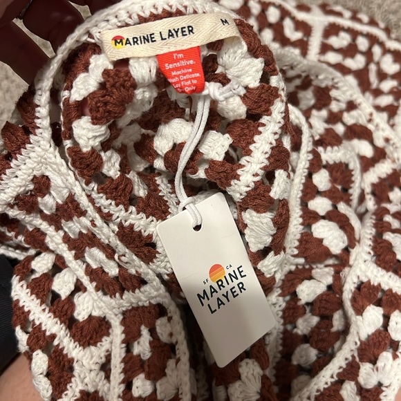 NWT Marine Layer Archive Celeste Crochet Dress Size Medium - Picture 10 of 11